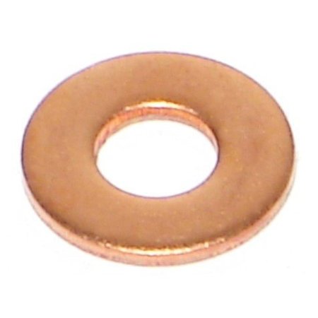 Midwest Fastener Flat Washer, Fits Bolt Size #10 , Copper 100 PK 71841